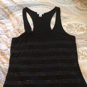 Black sequined old navy tank top